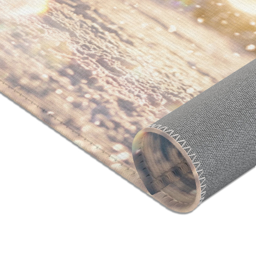 Area Rugs with Golden Hour Crowd Art