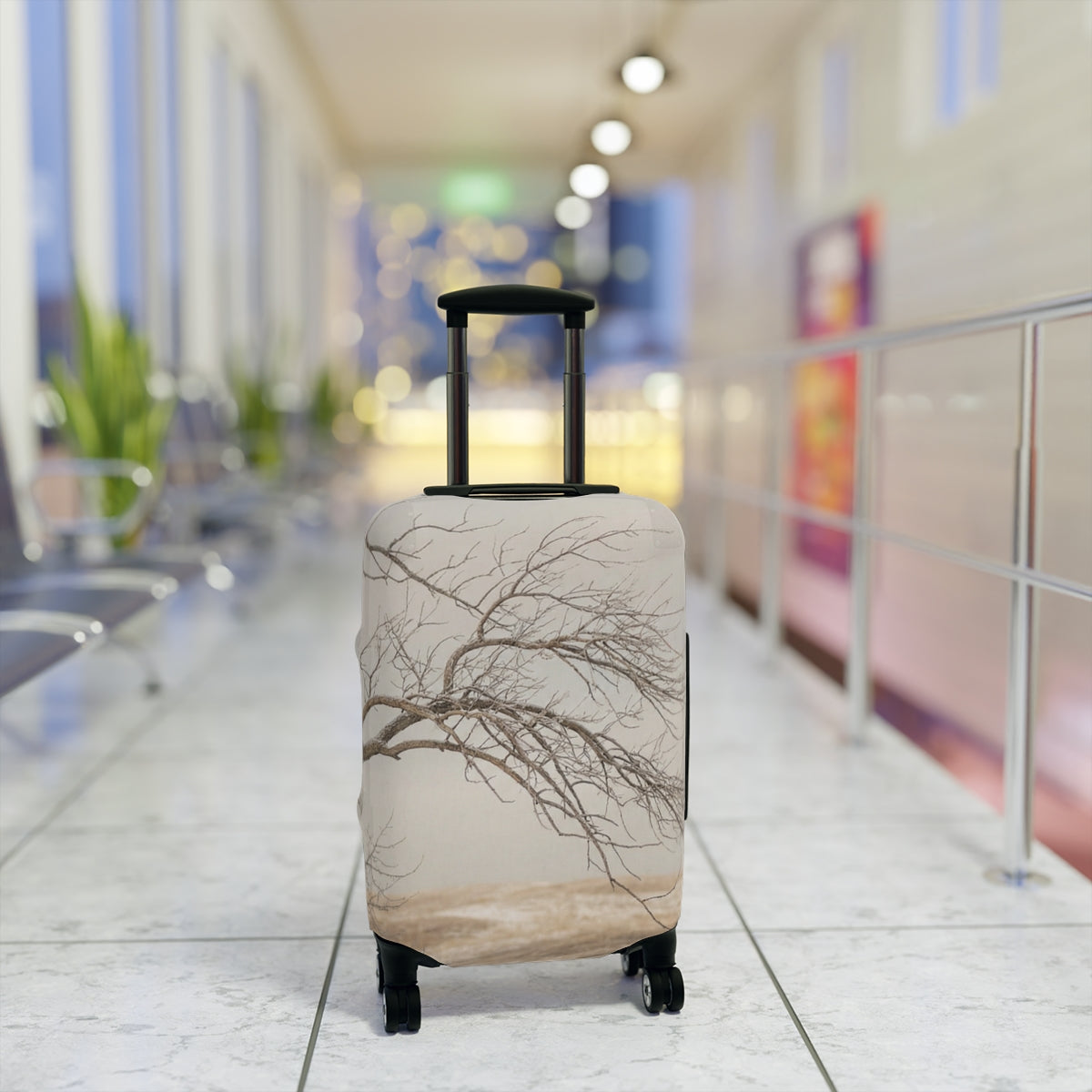 Luggage Cover - Serene Minimalist Tree