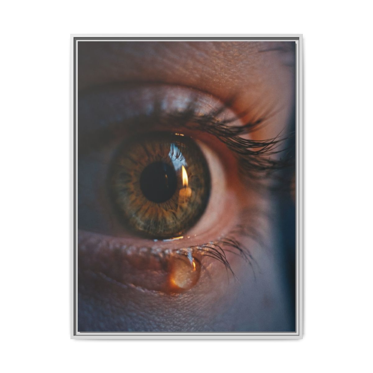 Matte Canvas, Framed - Luminous Tear