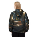 Rainy Park Bench Windbreaker Jacket
