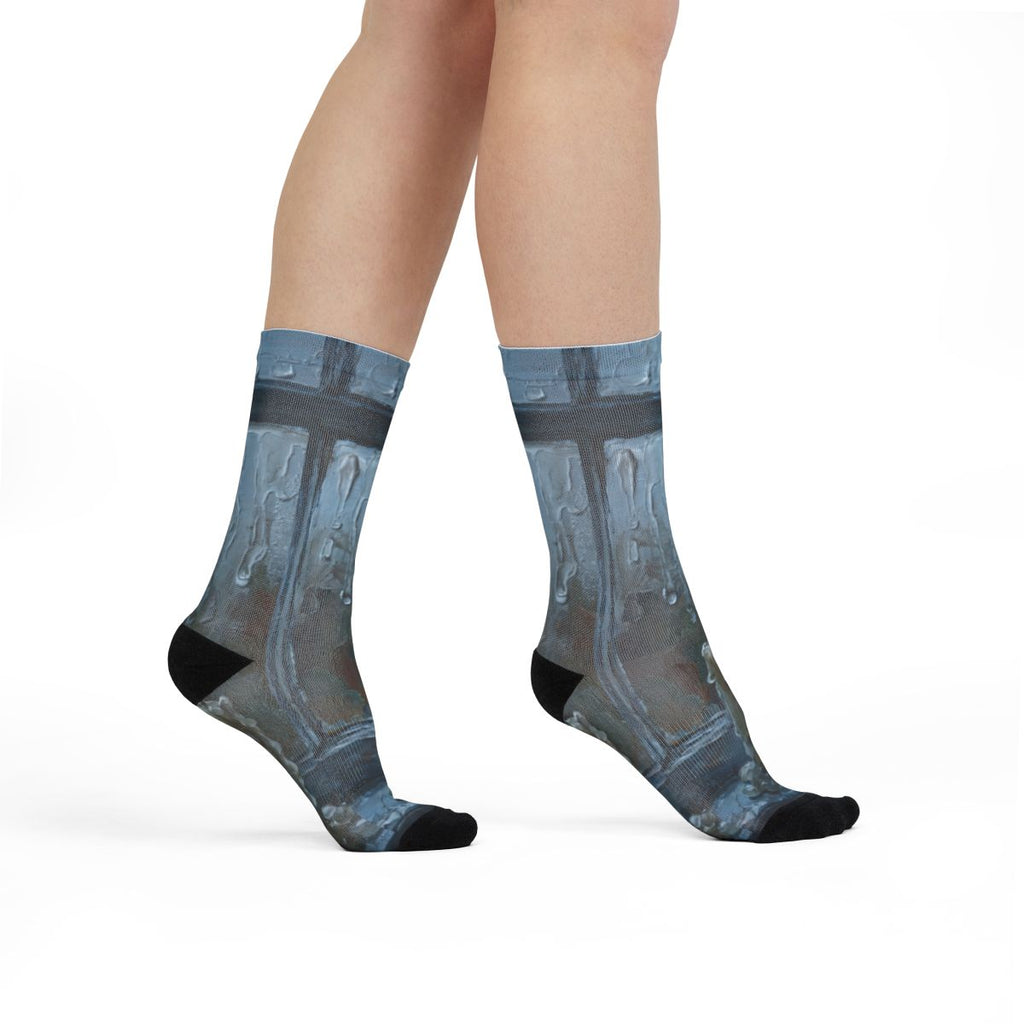 Sublimation Crew Socks - Candlelight Mood | Echovira Gallery