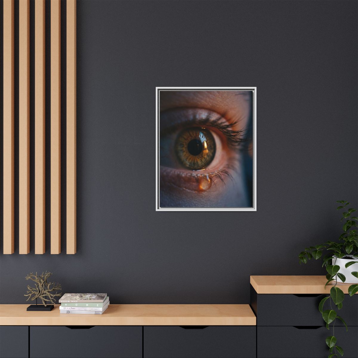 Matte Canvas, Framed - Luminous Tear