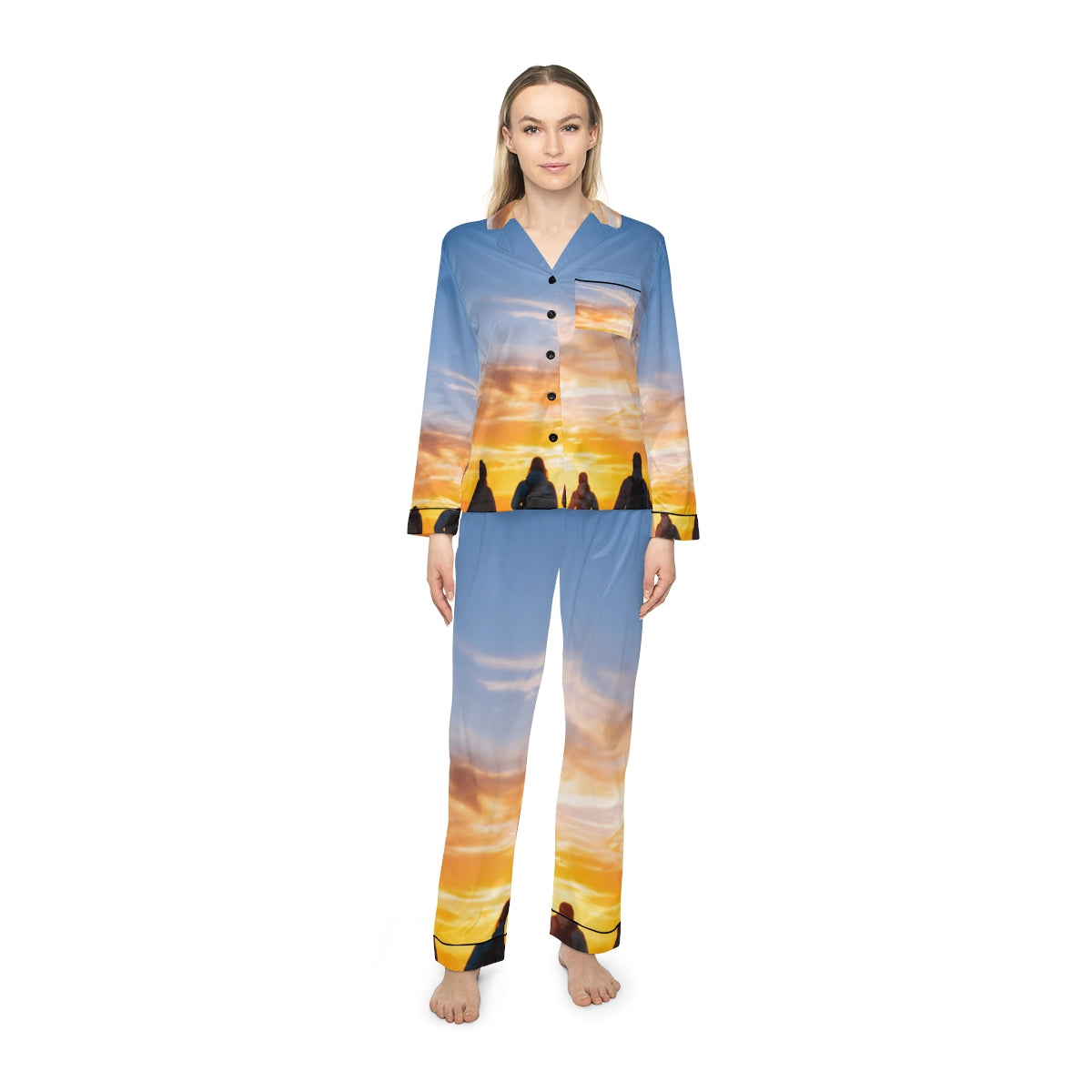 Women's Satin Pajamas - Epic Dawn Retreat