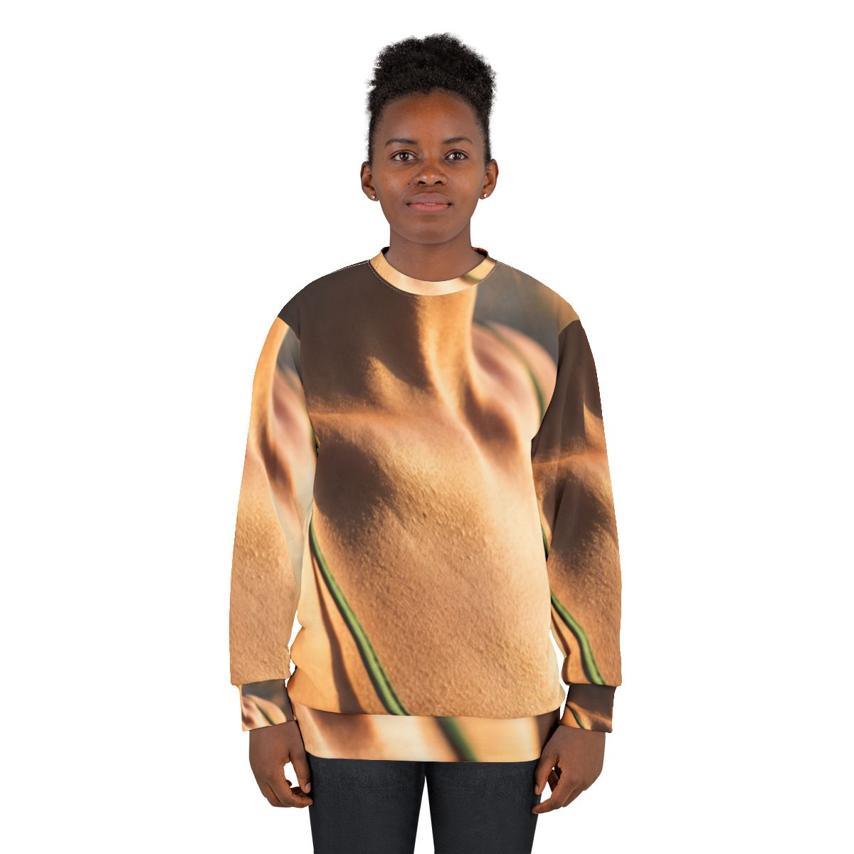 Golden Hour Unisex Sweatshirt - Emerald Cozy Glow | Echovira...