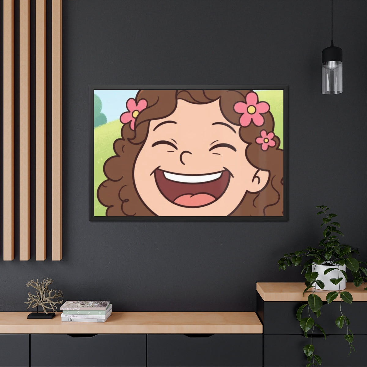 Framed Posters - Paisley Laugh 100% Joy Cartoon Art —... |...