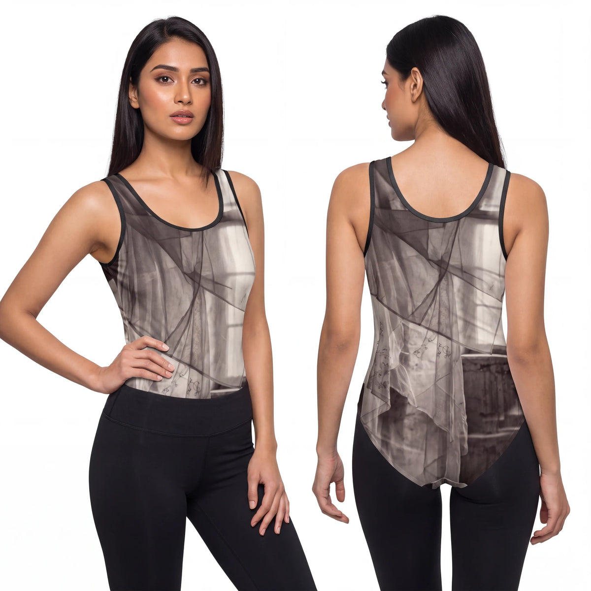Women's Classic One-Piece Swimsuit - Spectral Veils |...