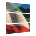 Acrylic Prints Triptych - Waving Persian Lion — Landscape |...