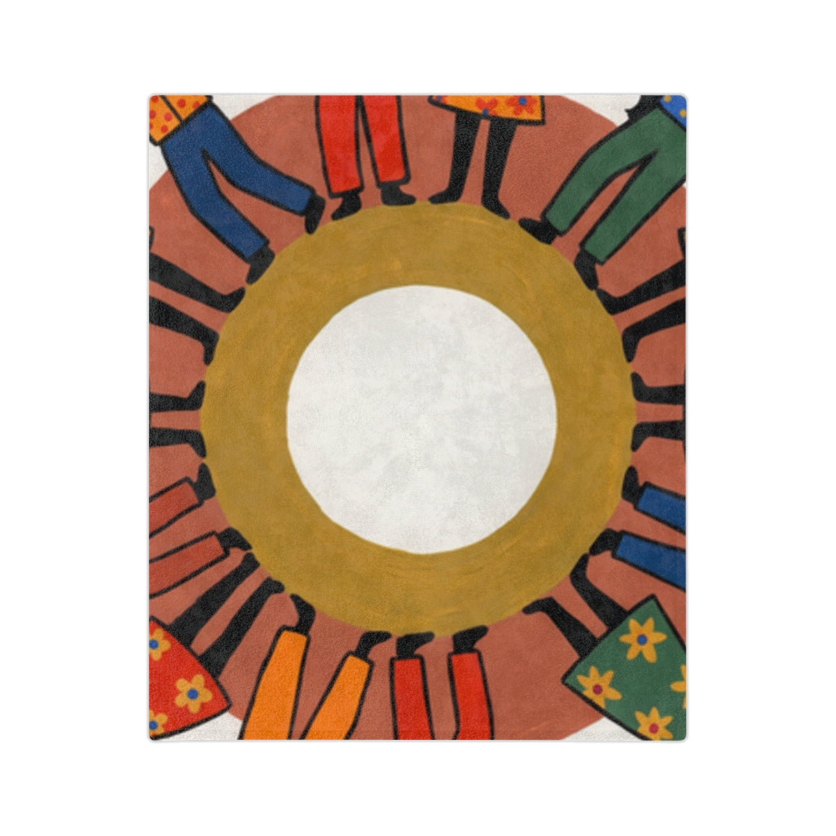 Velveteen Microfiber Blanket - Unity Mandala | Echovira...