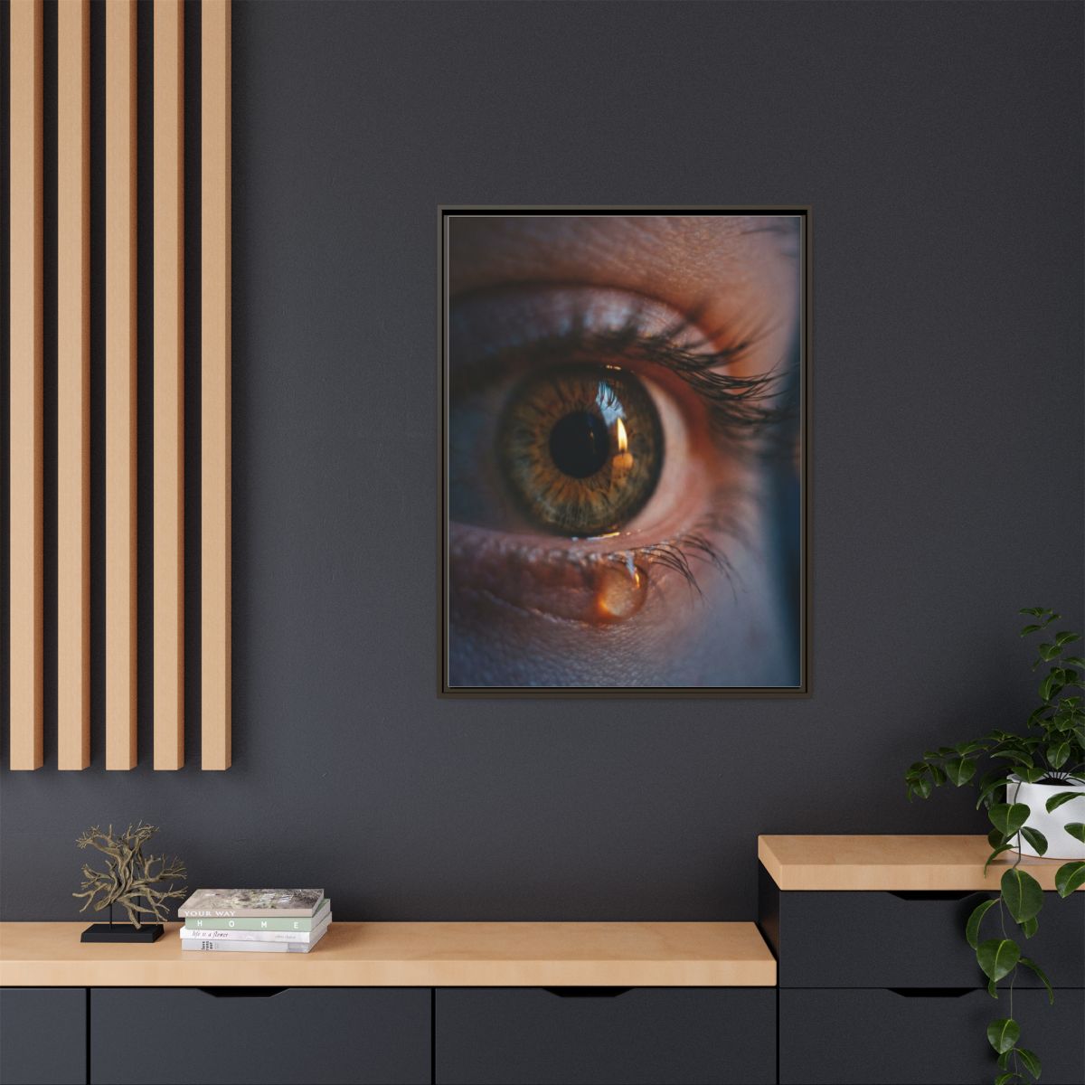 Matte Canvas, Framed - Luminous Tear