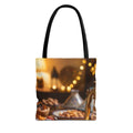 Tote Bag - Amber Mediterranean Feast | Echovira Gallery