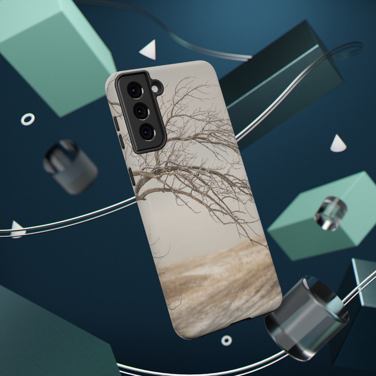 Impact-Resistant Cases - Tough Phone Case - Winter Tree Vibe