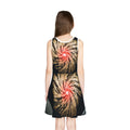 Robe d'été fille spirale artistique Crimson Vortex