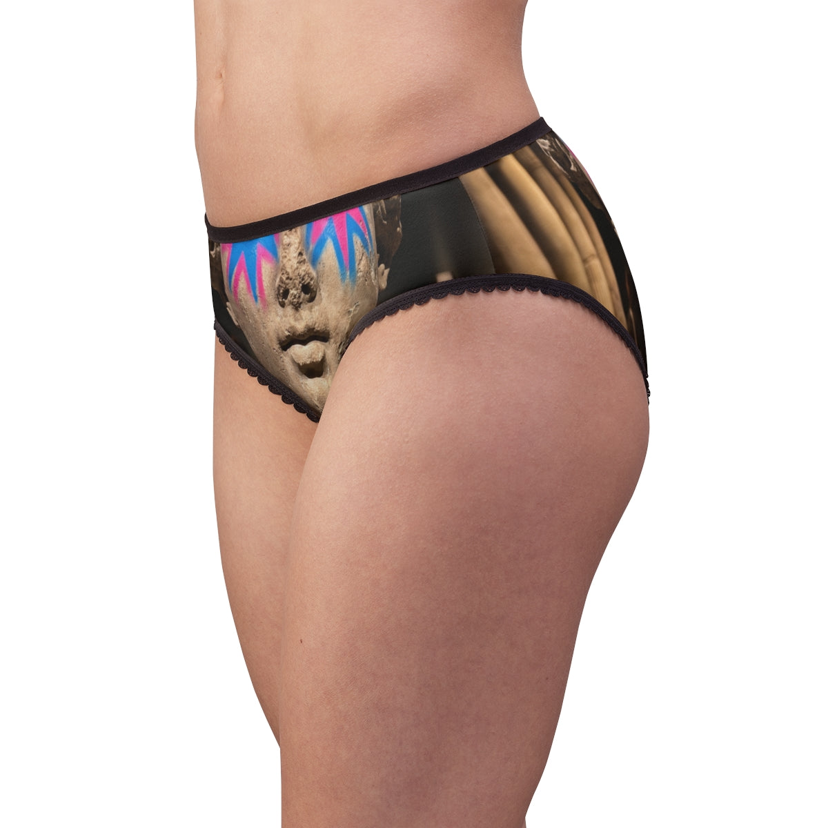 Neon Graffiti Bust Women's Briefs