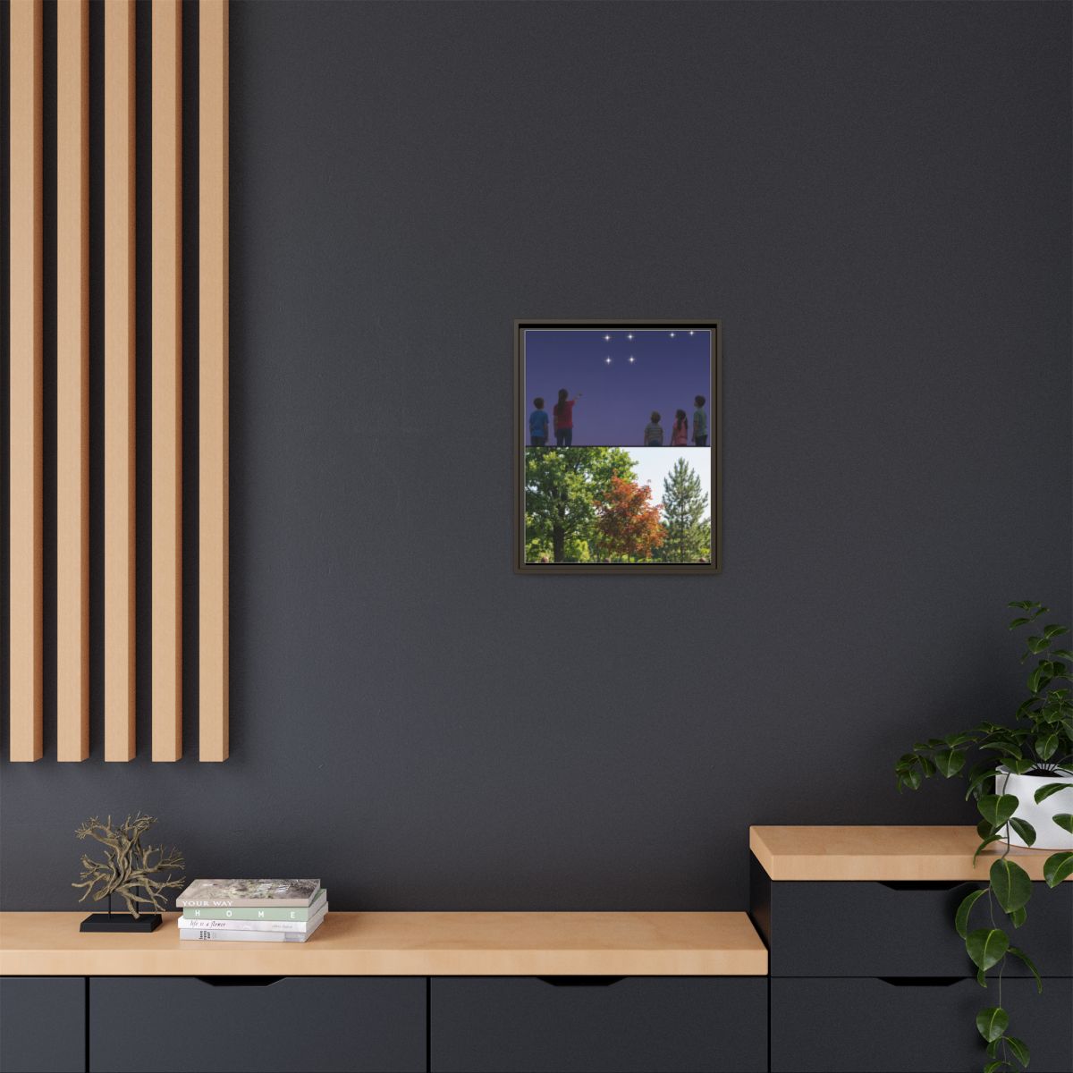 Framed Matte Canvas - Discovery — Espresso / 1.25"