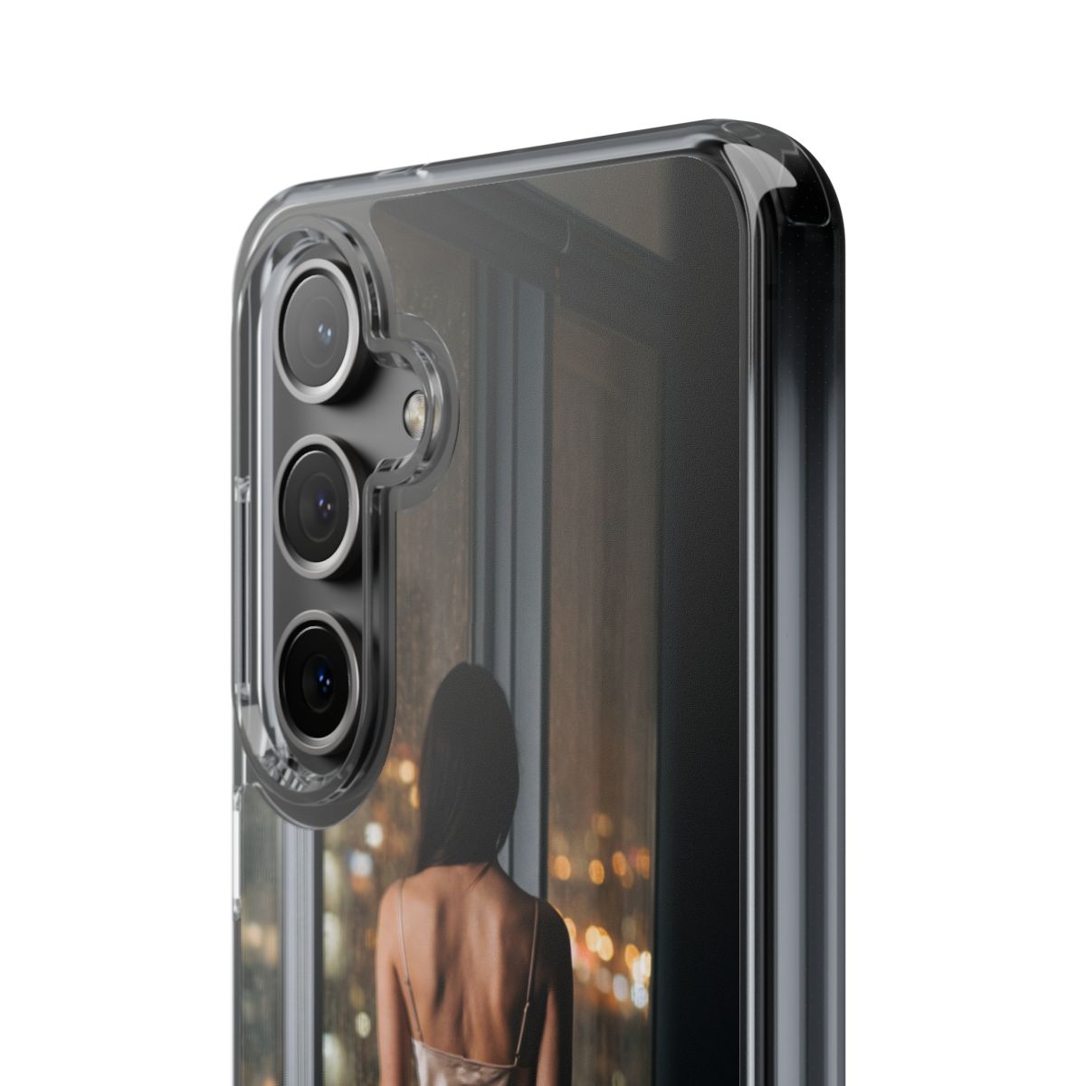 Clear Impact-Resistant Cases - Clear Phone Case - Rainy Mood...