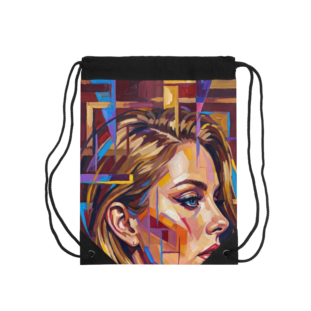Drawstring Bag - Shattered Elegance | Echovira Gallery