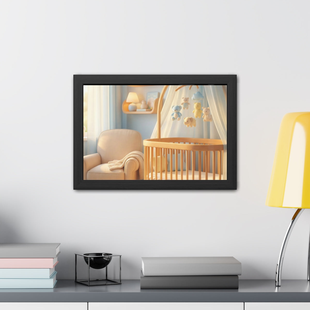 Framed Posters - Dreamy Serene Nursery Art — Landscape... |...