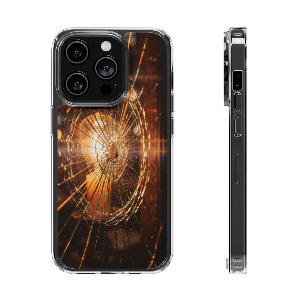 Clear Impact-Resistant Case - Fractured Glow