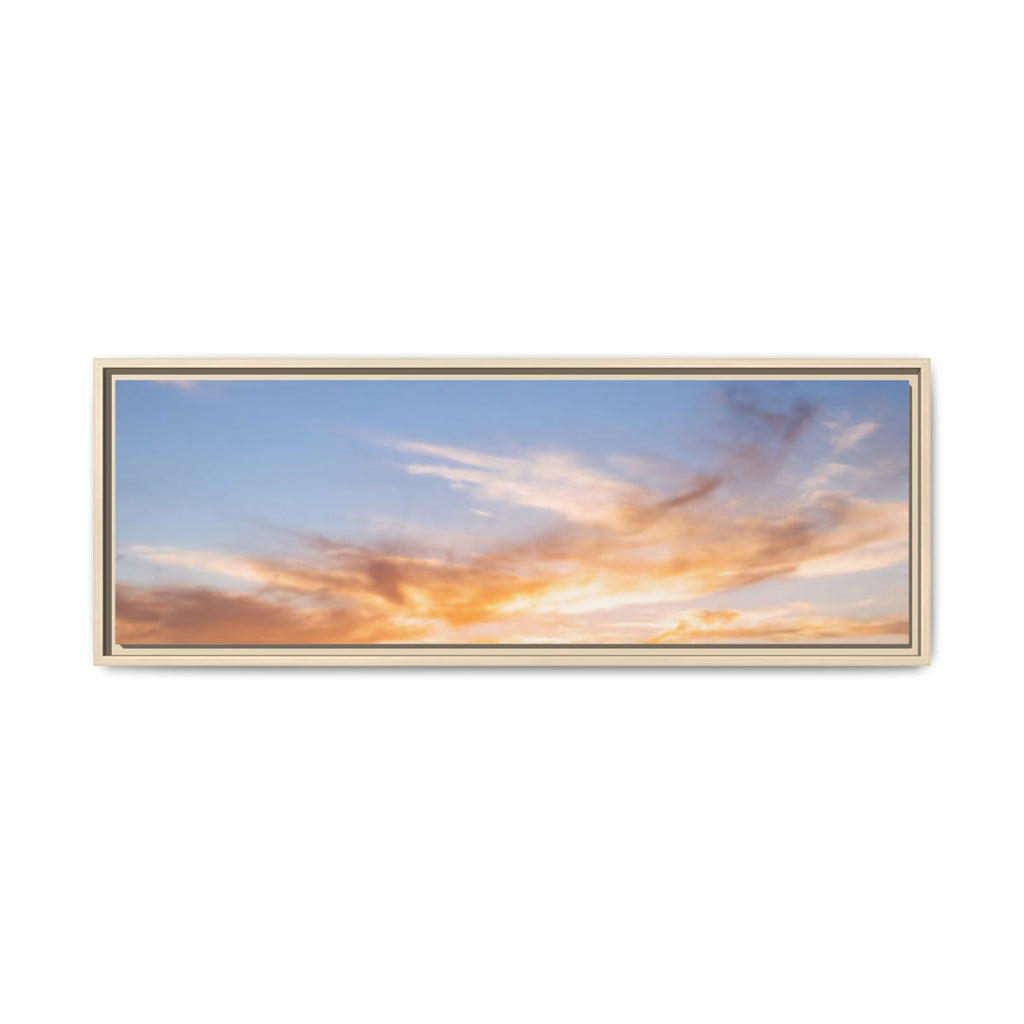Framed Canvas - Sunset Silhouette