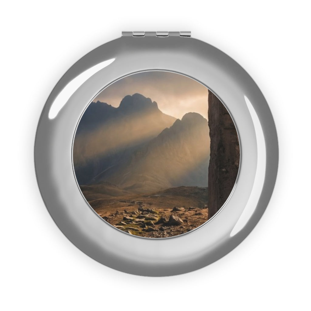 Compact Travel Mirror - Mystic Monolith Ancient Persian... |...