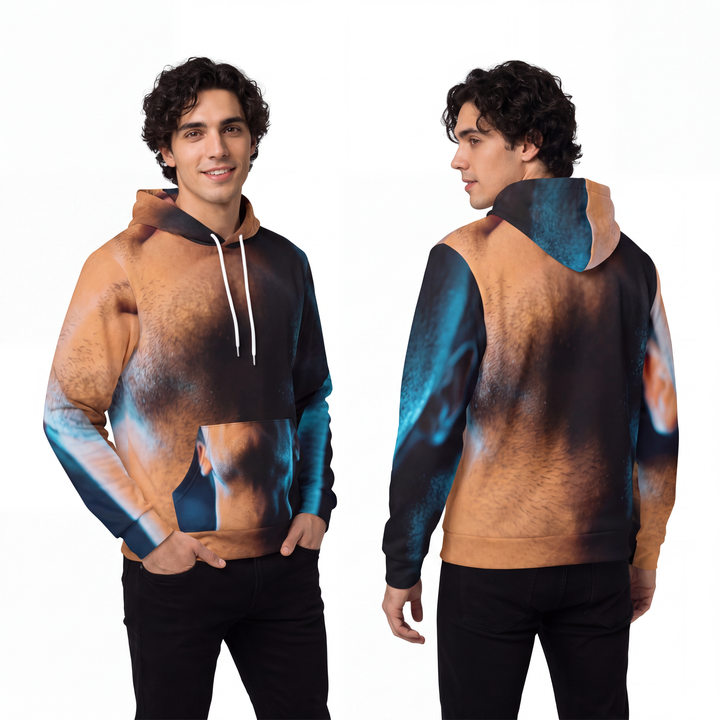 Men's Fashion Hoodie - Midnight Glow Portrait