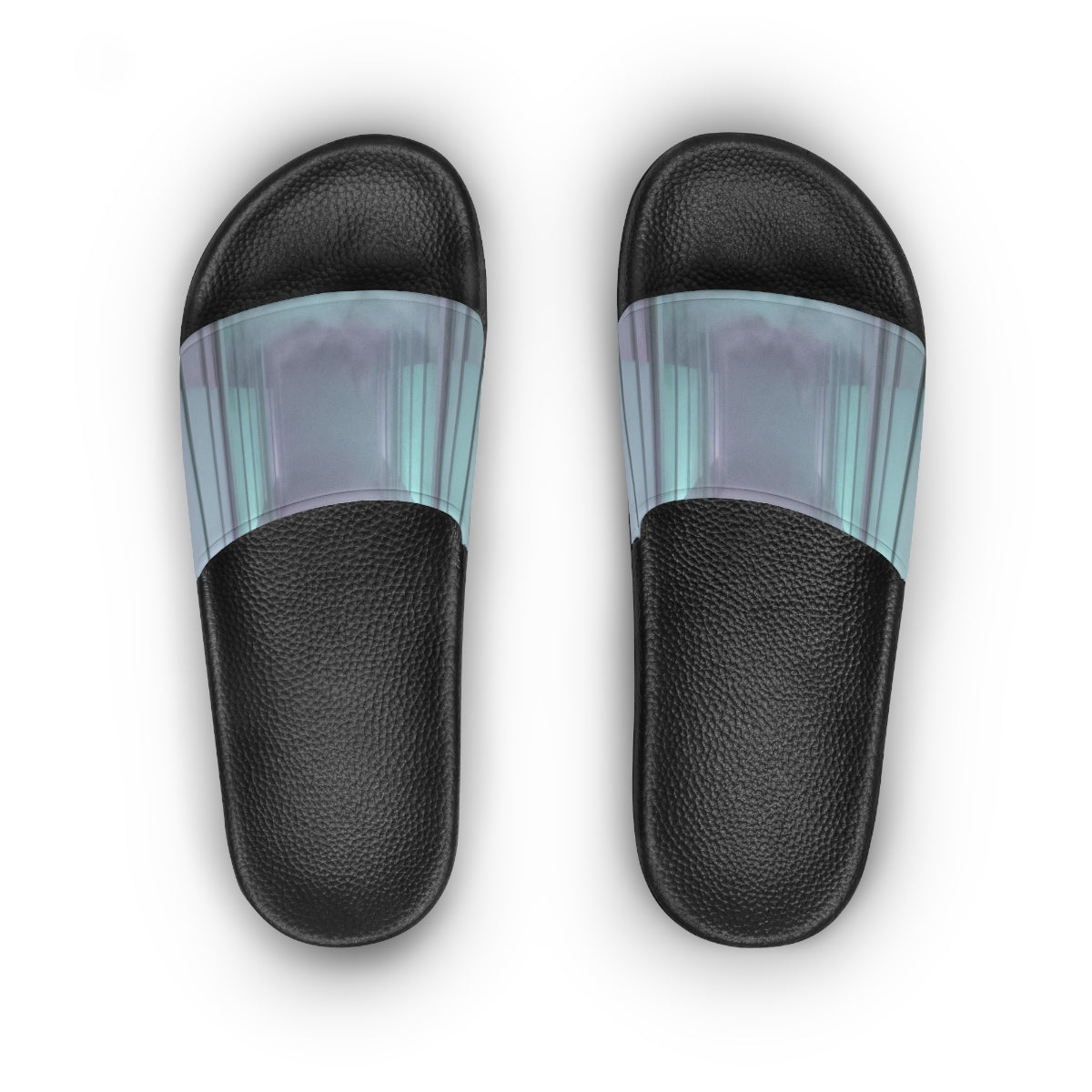 Women's Slide Sandals - Liminal Corridor Fog Art Print |...