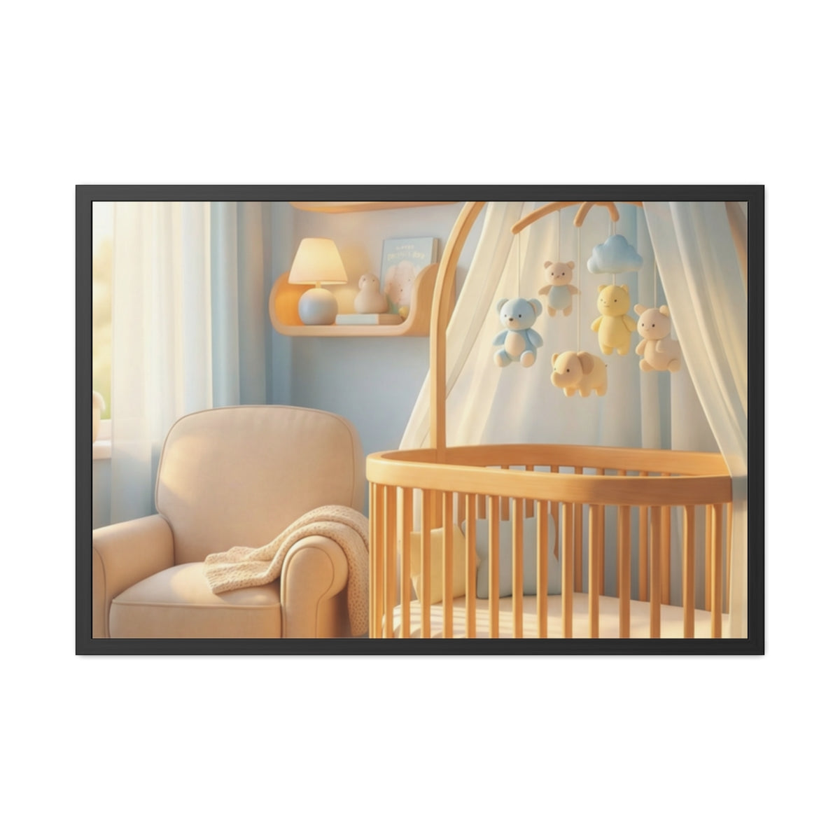 Serene Nursery Framed Posters - Room Decor — Landscape