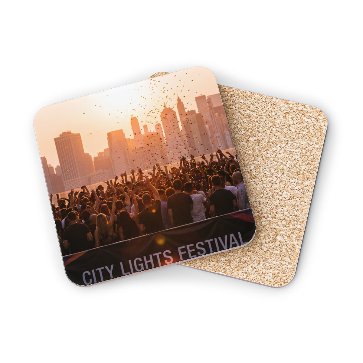 Coasters - City Lights Festival (1 & 4 pcs) | Echovira...