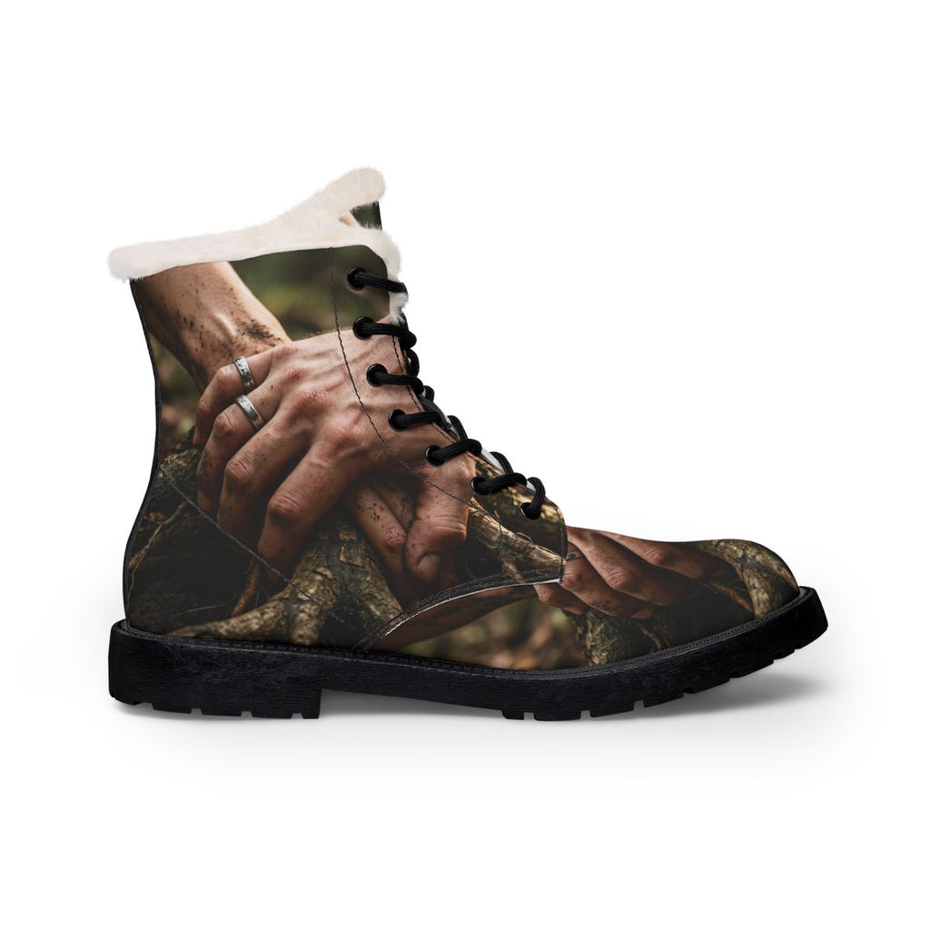 Women's Fur and Leather Boots Earth Roots