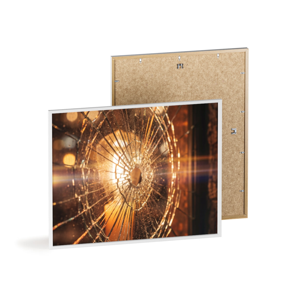 Wood Framed Poster - Cinematic Fracture — Landscape