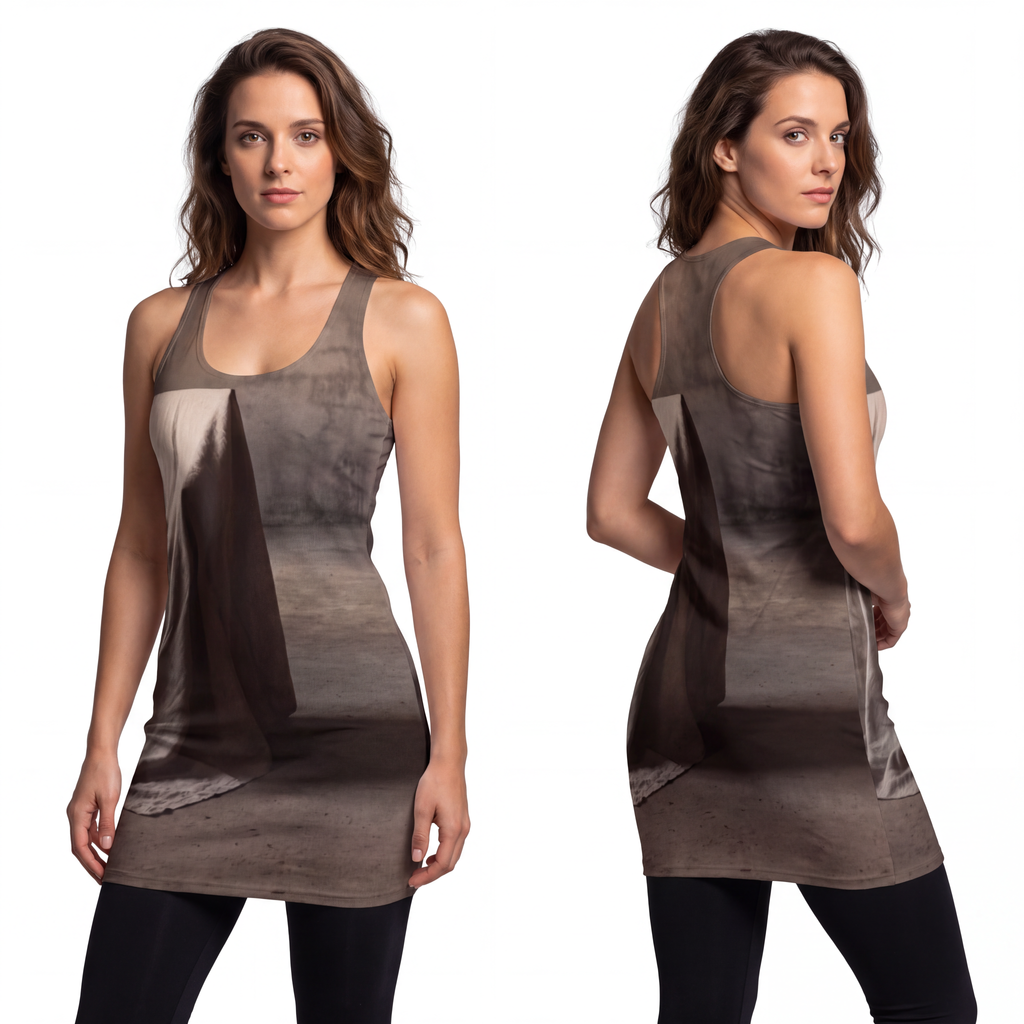 Women's Cut & Sew Racerback Dress - Draped Silence Still......