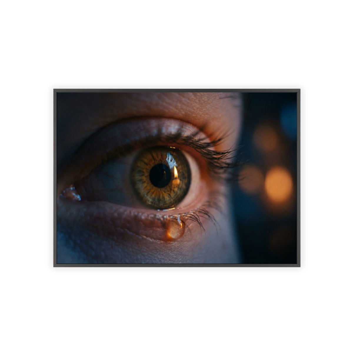 Poster mit Holzrahmen – Eye Art