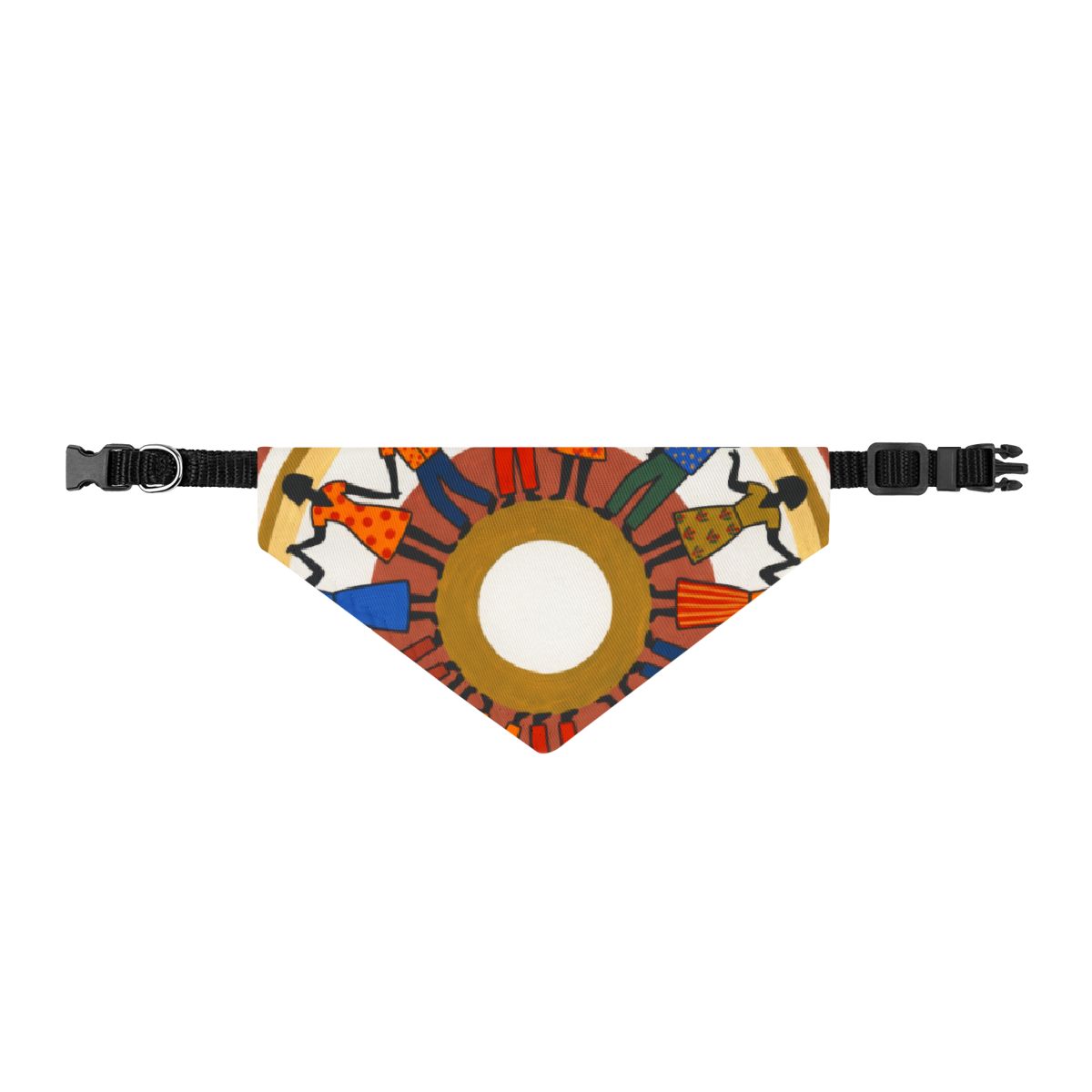 Clip-on Pet Bandana - Unity Mandala Folk Art | Echovira...