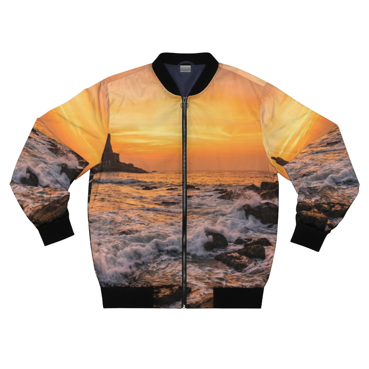 Men's Bomber Jacket - Majestic Ocean Dawn