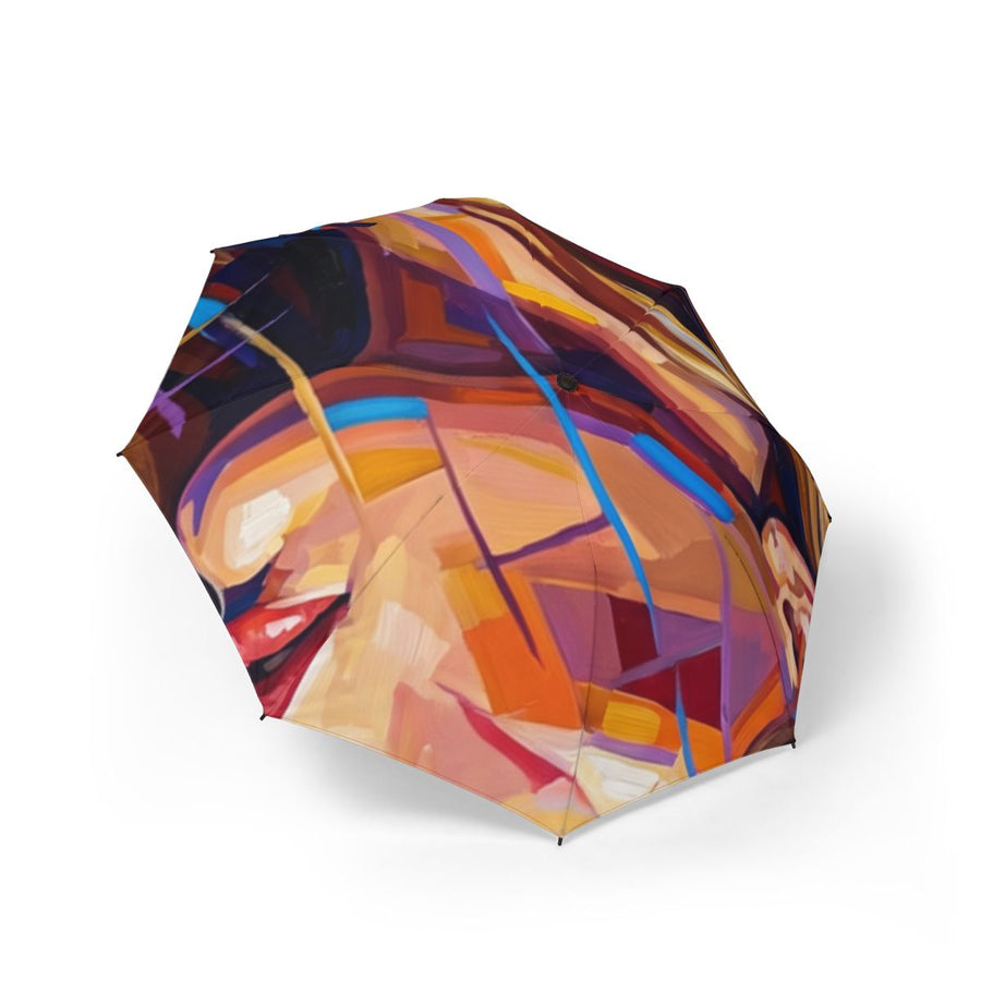 Semi-Automatic Foldable Umbrella - Shattered Elegance