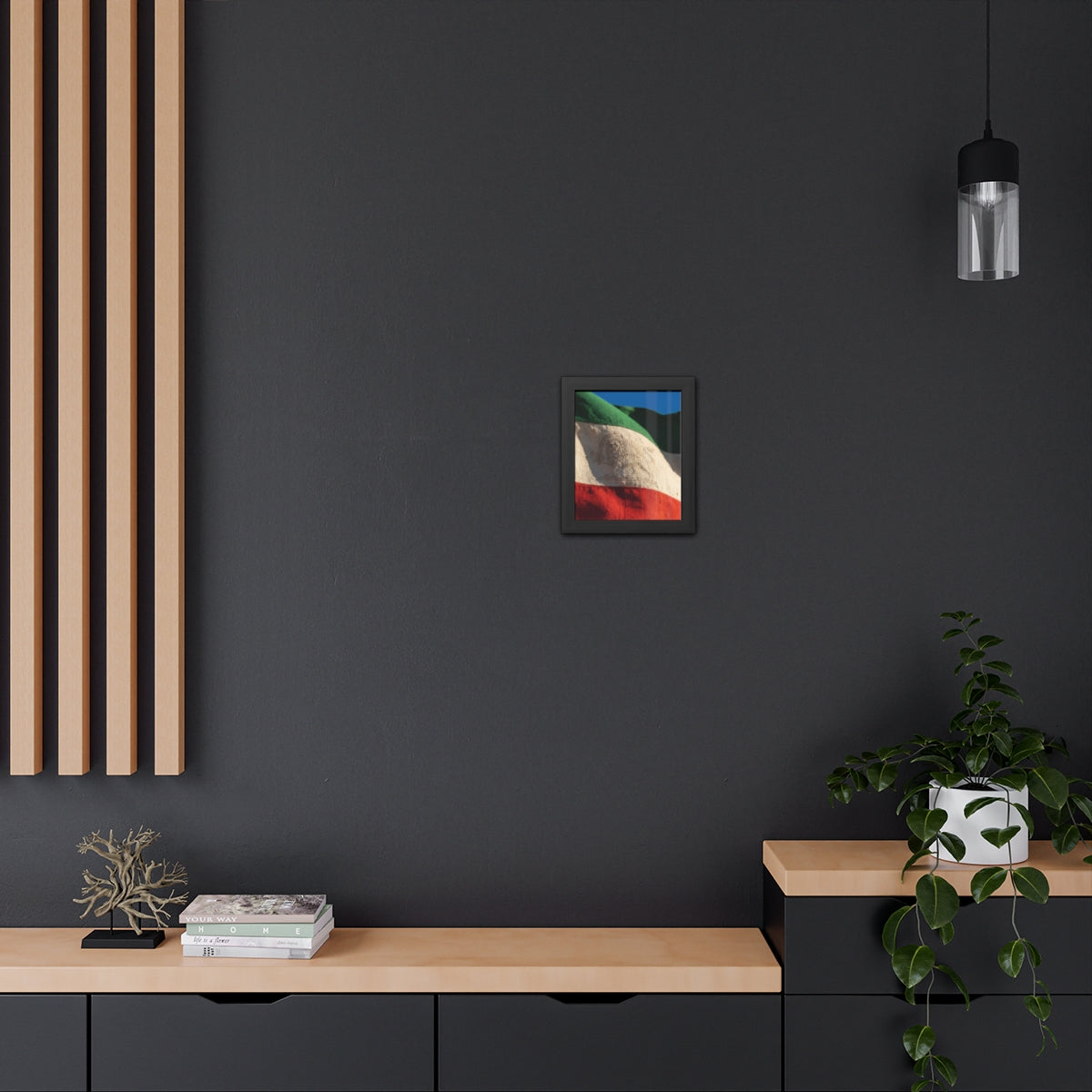 Framed Wall Art - Heritage Flag — Portrait