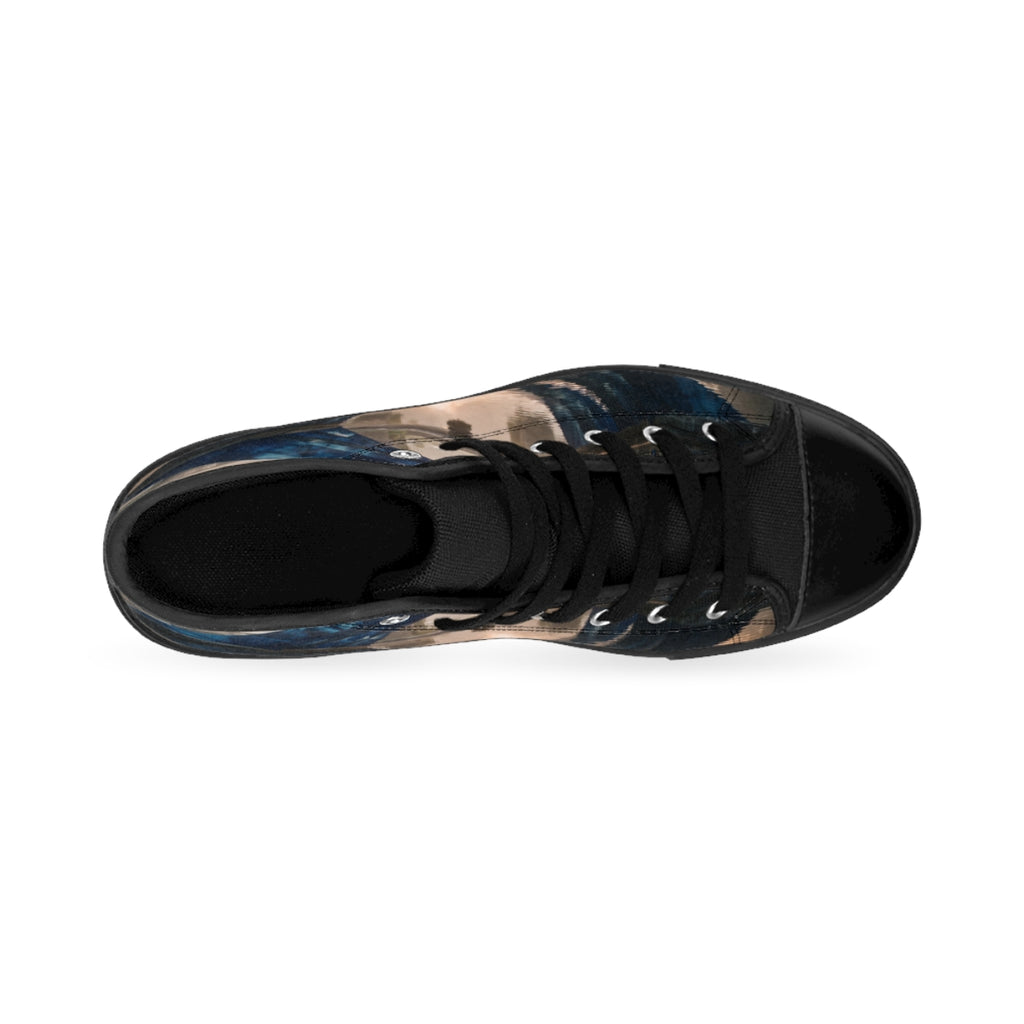 Women's Classic Sneakers with Surreal Arch Art