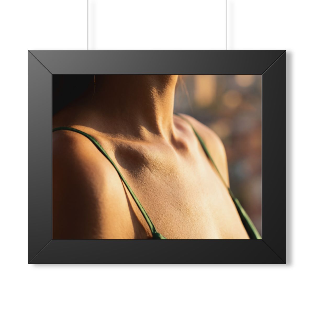 Framed Horizontal Poster - Golden Hour Glow - Minimalist......