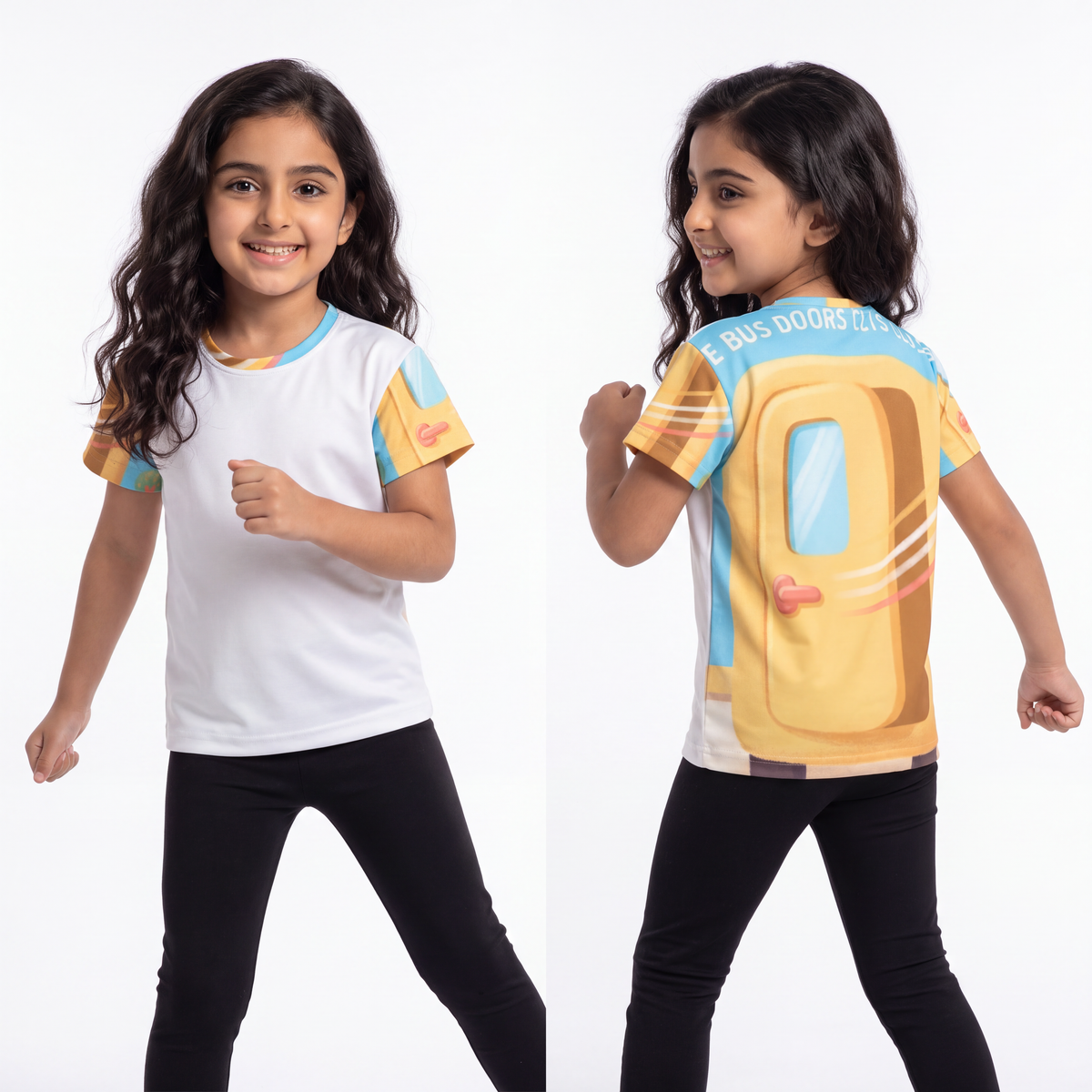 Kids Sports Jersey - The Bus Door Shuts Whimsical Storybook...