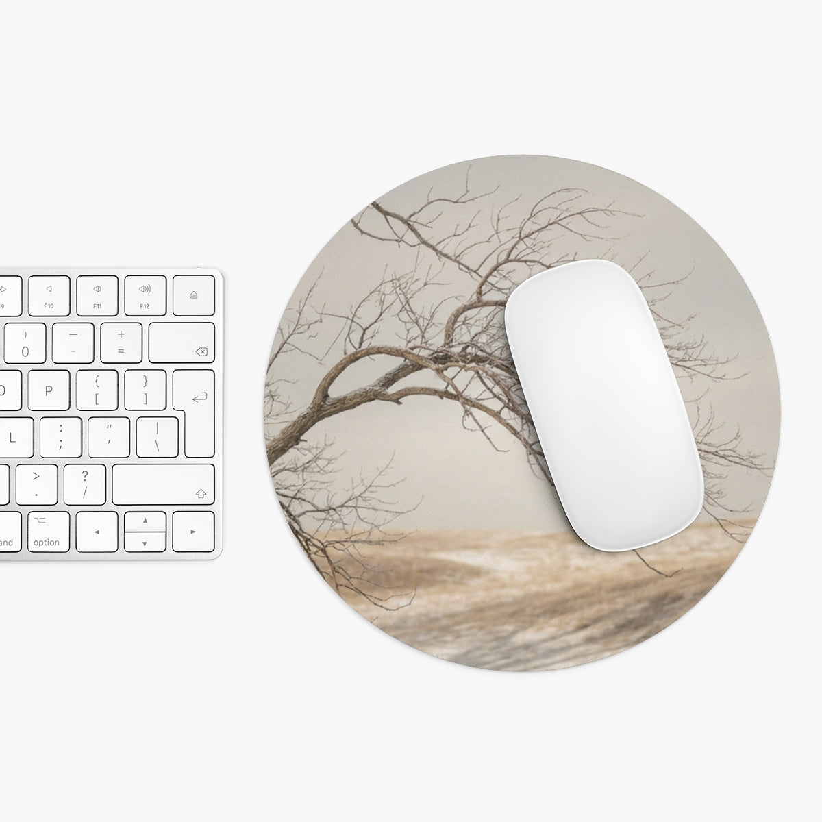 Mouse Pad - Winter Branch Solitude Landscape | Echovira...