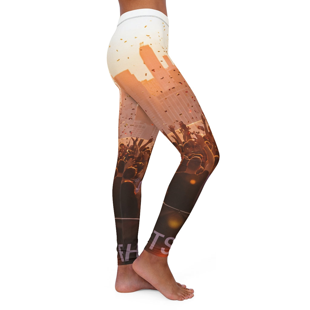 Women's Casual Spandex Leggings - City Lights | Echovira...