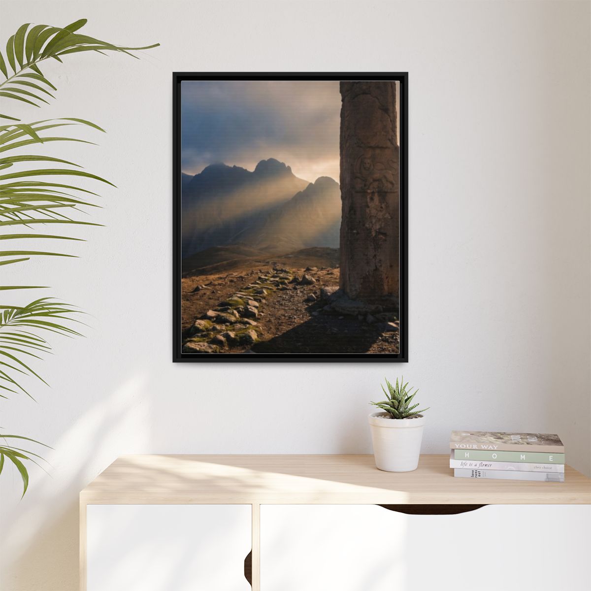 Matte Canvas, Framed - Mystic Monolith Ancient Persian... |...