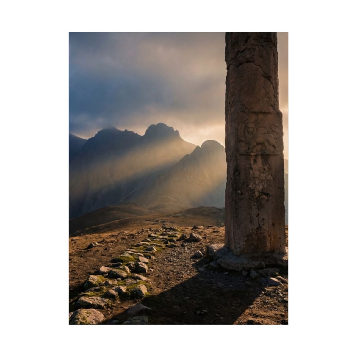Matte Vertical Posters - Mystic Monolith Ancient Persian......