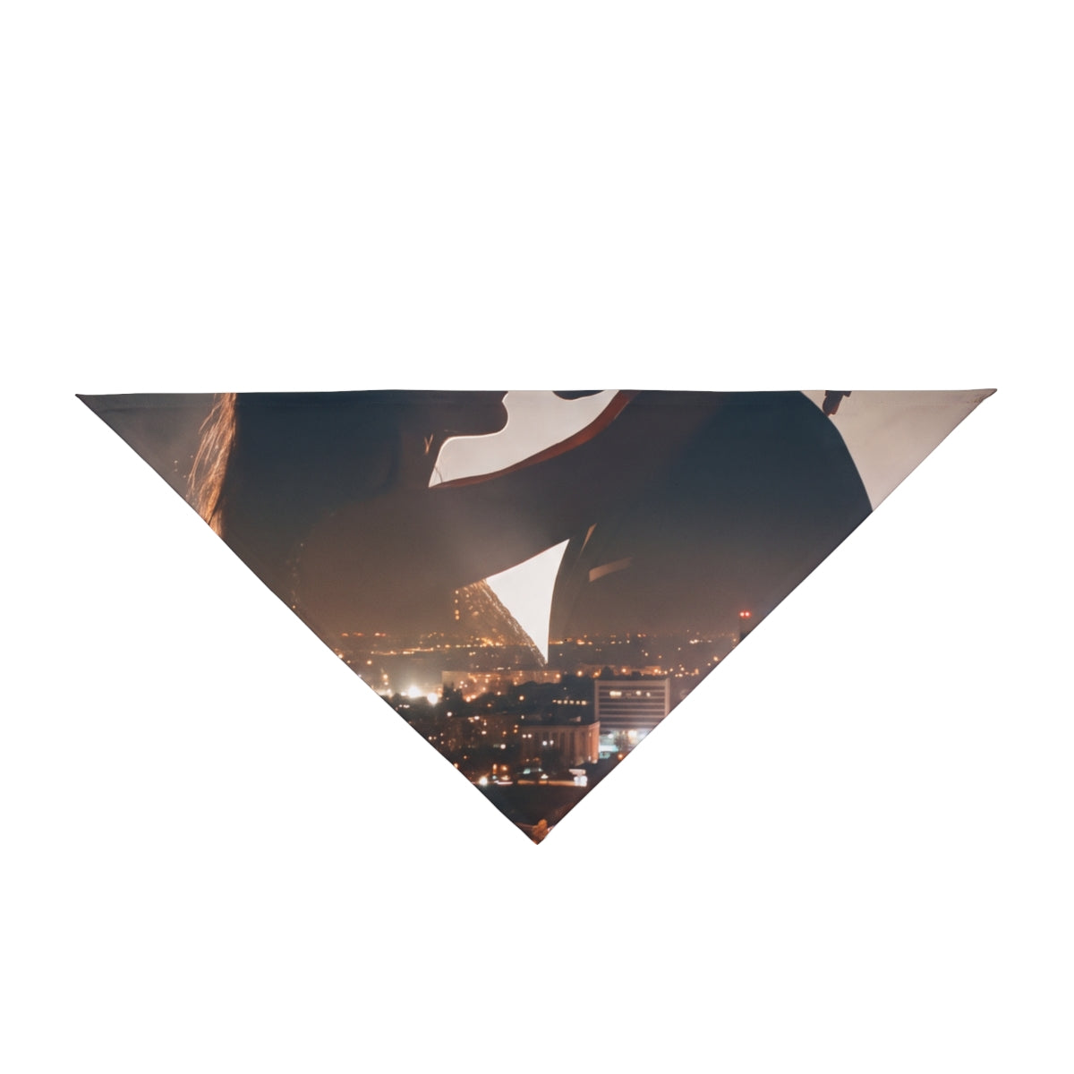 Pet Bandana - City Twilight Lights | Echovira Gallery