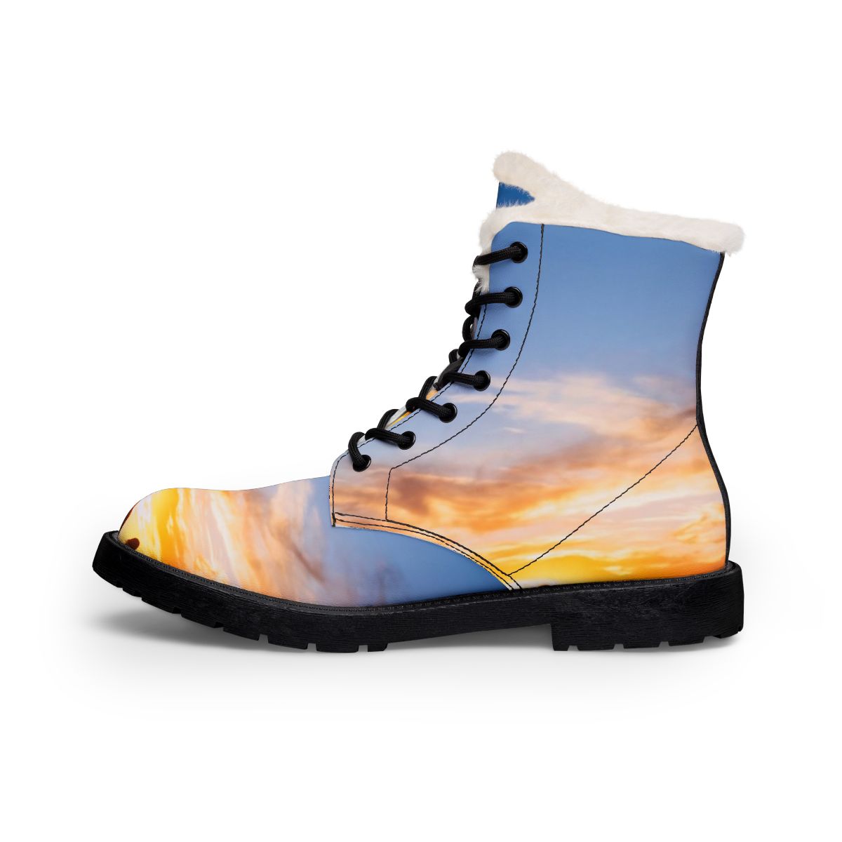 Men's Fur Boots - Sunset Mountain Trail | Echovira Gallery