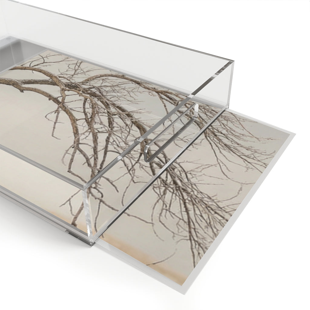 Acrylic Serving Tray - Quiet Winter