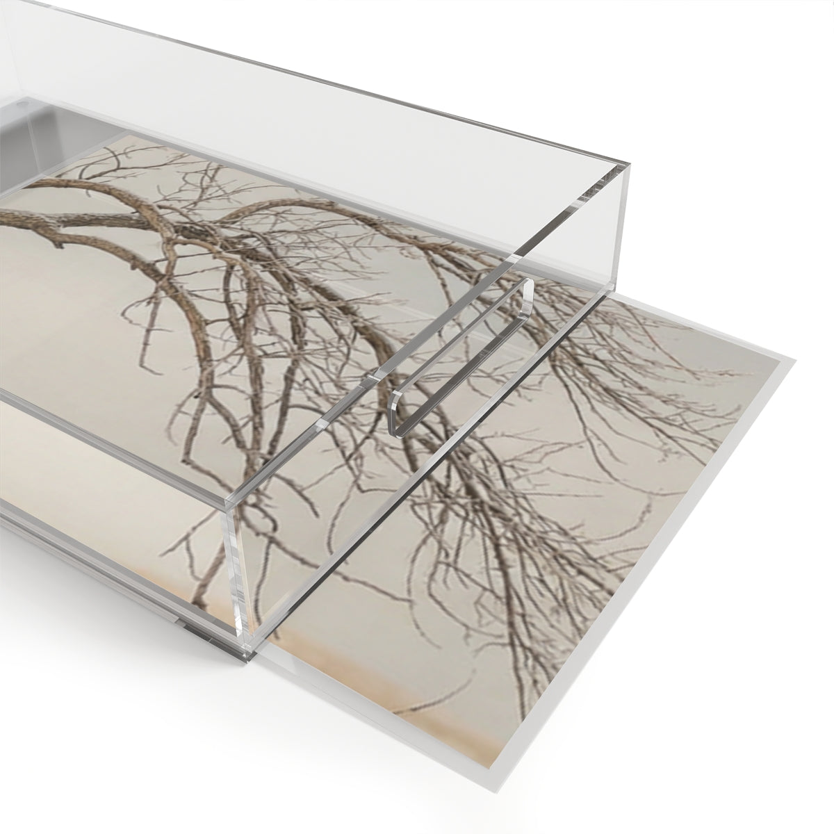 Acrylic Serving Tray - Quiet Winter