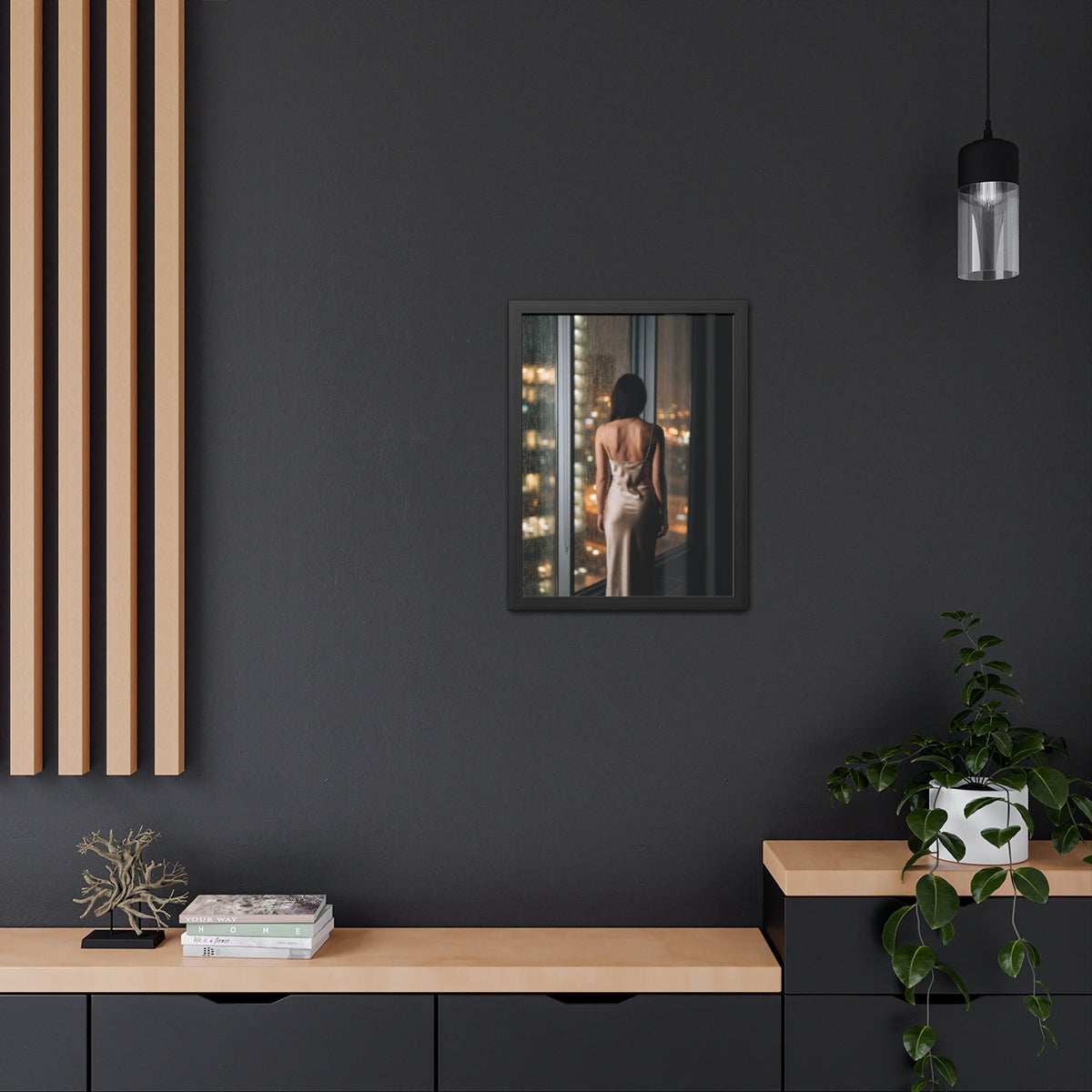 Framed Posters - Urban Solitude — Portrait