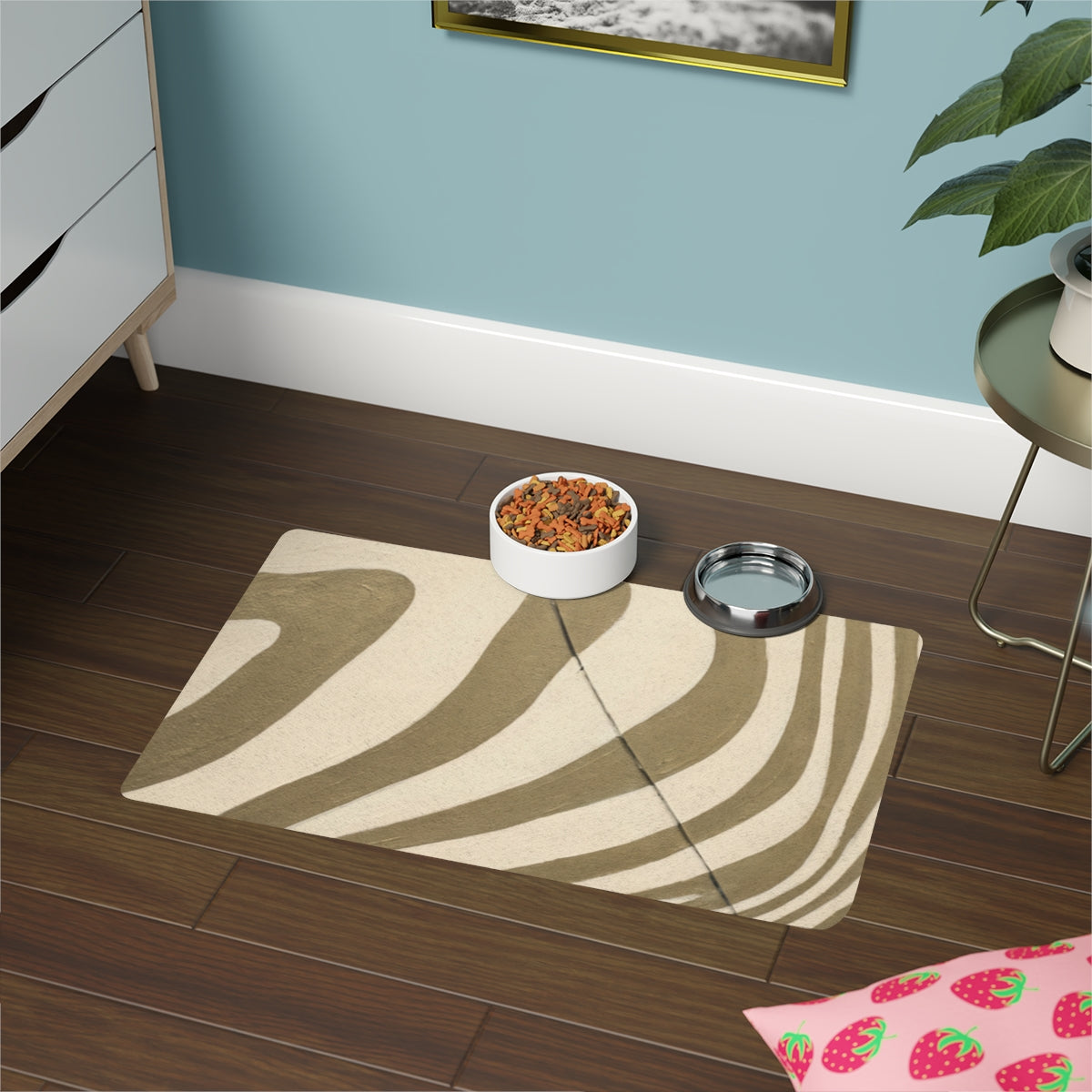 Pet Food Mat 12x18 - Kinetic Earth Dish Pad | Echovira...
