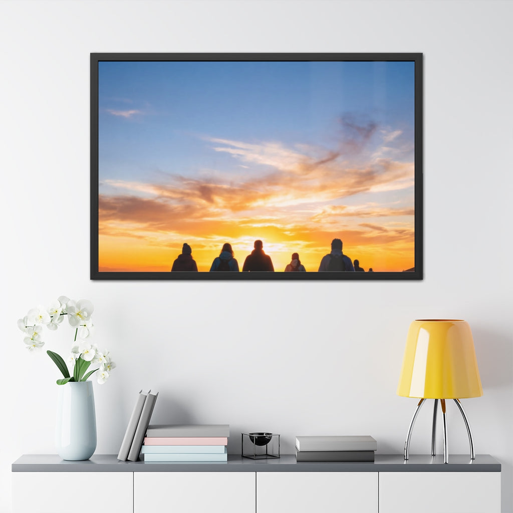 Framed Poster - Golden Sunset Ridge — Landscape (10×8, 12×8...